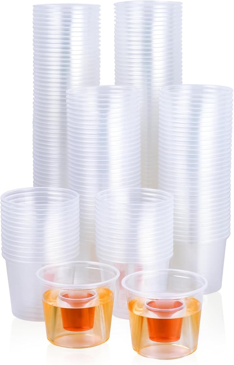 200 Highly Durable Disposable Bomber Shot Cups for Parties