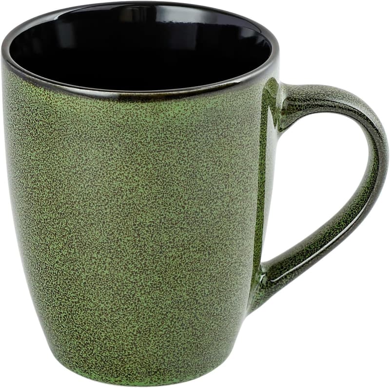 Modern 12oz Ceramic Coffee Mug for Men and Women - Green