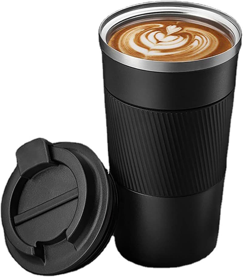 Stainless Steel 17oz Travel Mug with Spill-Proof Lid for Hot/Cold Beverages