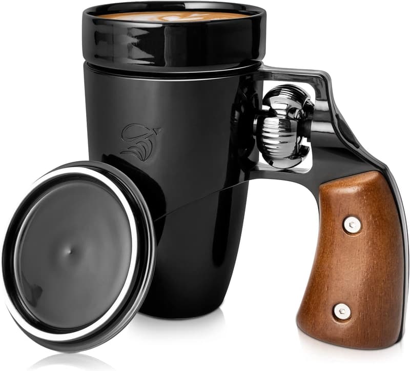 Father's Day Ceramic Revolver Coffee Mug - 16 oz