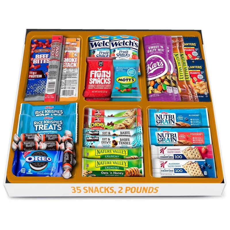 Healthy Snack Care Package for Men – Jerky, Nuts & Granola