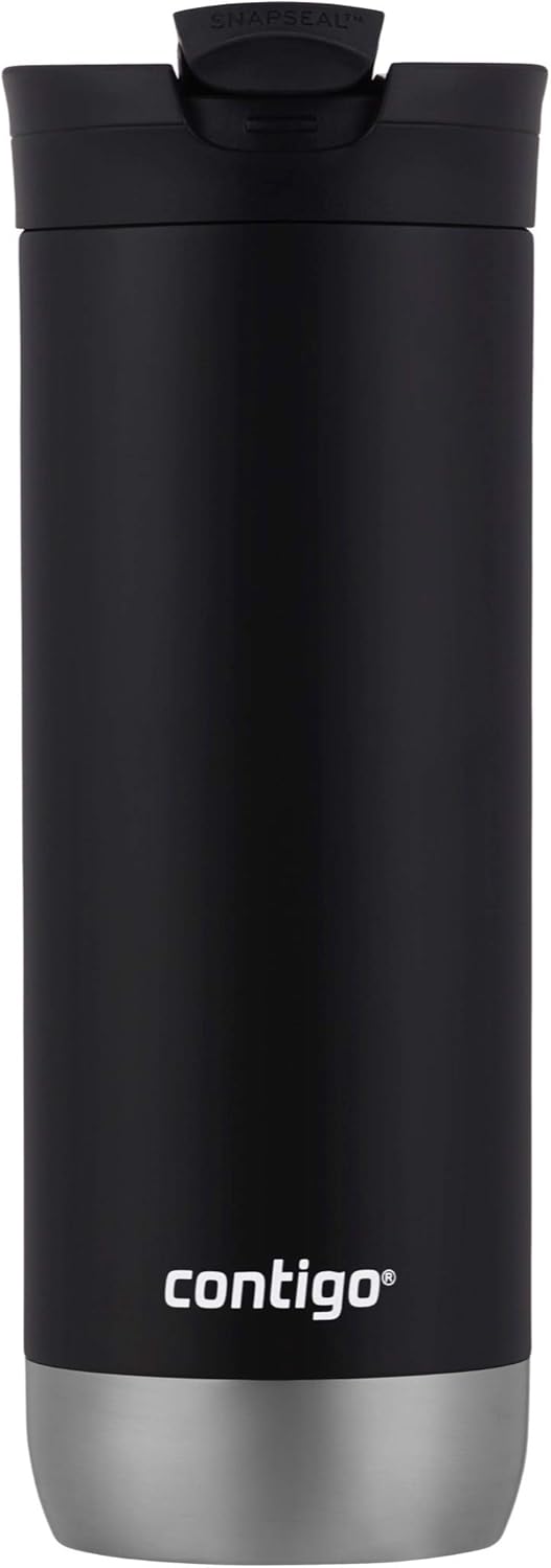 16oz Vacuum-Insulated Stainless Steel Travel Mug - Leak-Proof