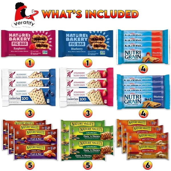 Snack Gift Basket Assortment for Adults - 72 Count