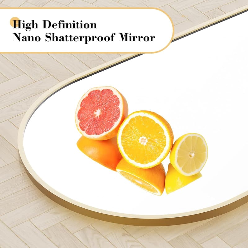 Full-Length Gold Standing Mirror - 59