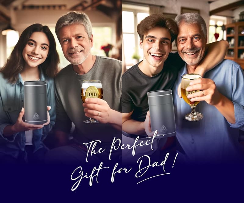 Personalized Crystal Beer Glass - Gifts for Dad