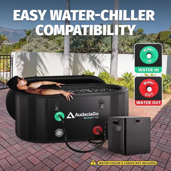 Portable XXL Inflatable Ice Bath Tub for Athletes, 216 Gallons