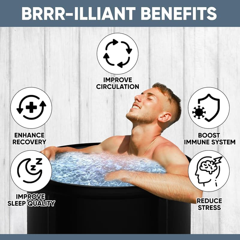 Inflatable Ice Bath Tub for Athletes - 99 Gallons, Travel-Friendly