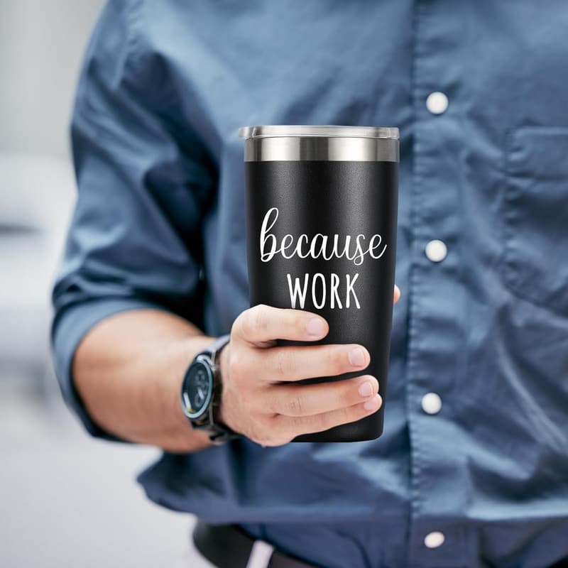 Funny Birthday Tumbler Gift for Coworkers & Boss - 20oz Stainless Steel