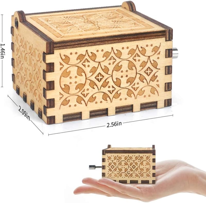Personalized Antique Music Box for Mother's Birthday Gift