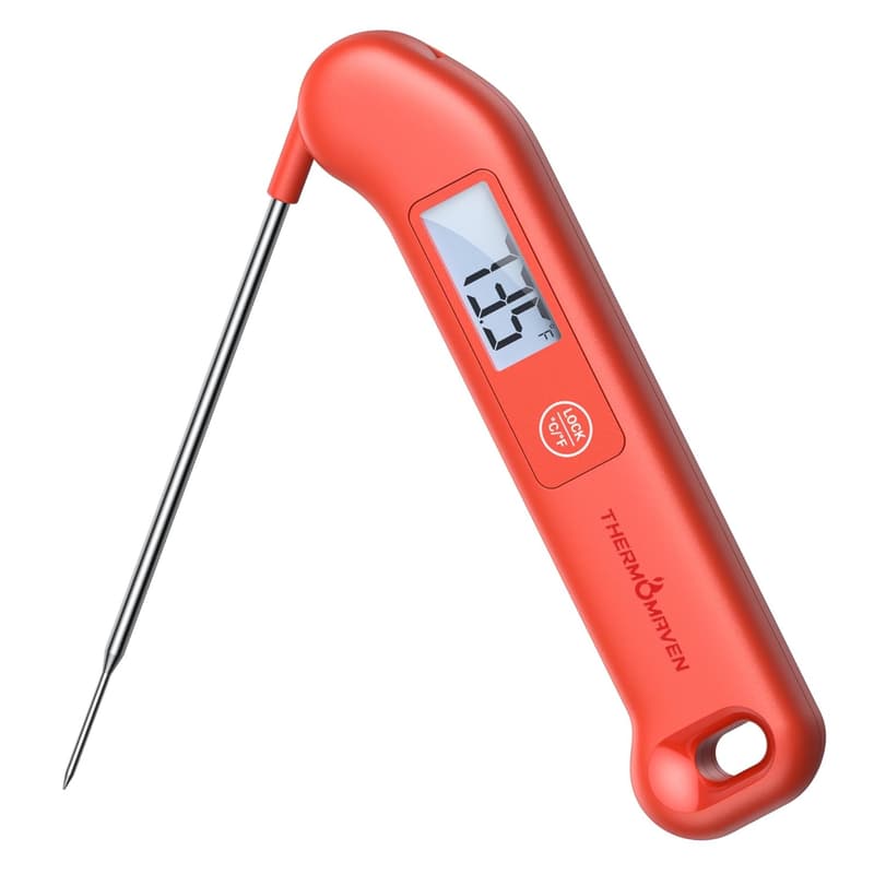 Instant Read Digital Meat Thermometer - Waterproof, High Accuracy, Gifts for Dad