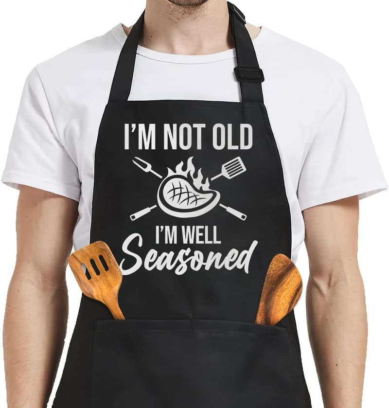 Funny Apron for Dad - Perfect Birthday & Father's Day Gift
