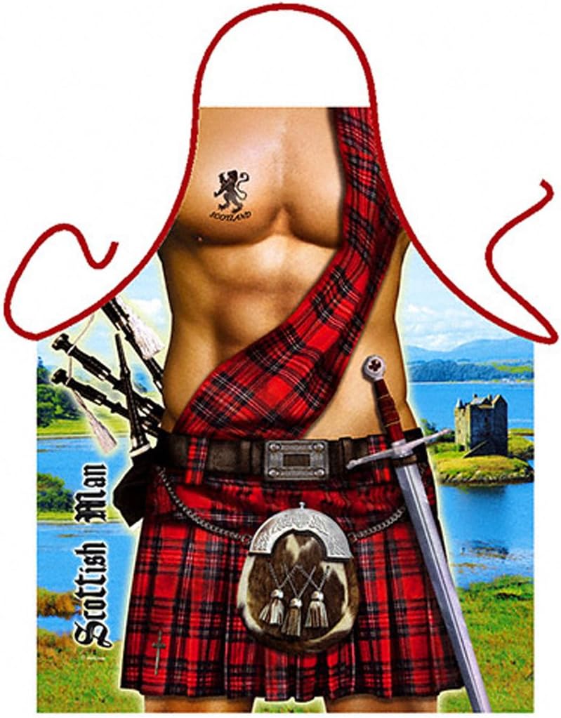 Scottish Man Cooking Apron for Chefs and Food Lovers