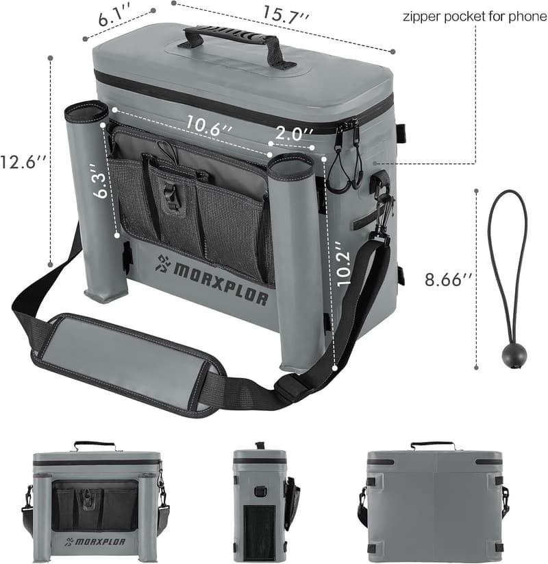 Waterproof Kayak Seat Back Cooler Bag for Camping and Picnics