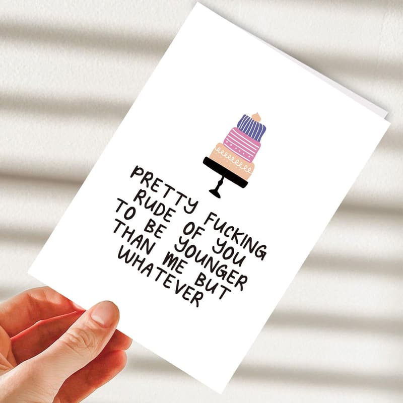 Adult Birthday Card - Funny Greeting for Him or Her
