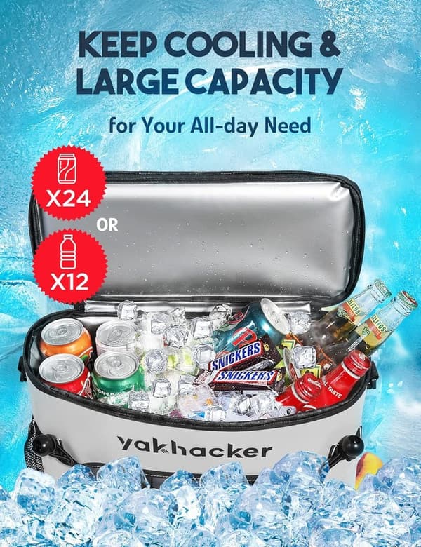 Waterproof Kayak Cooler Bag with Lawn-Chair Style Seats