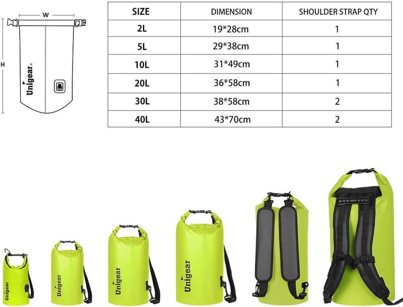 Lightweight Waterproof Dry Bag for Kayaking and Outdoor Activities