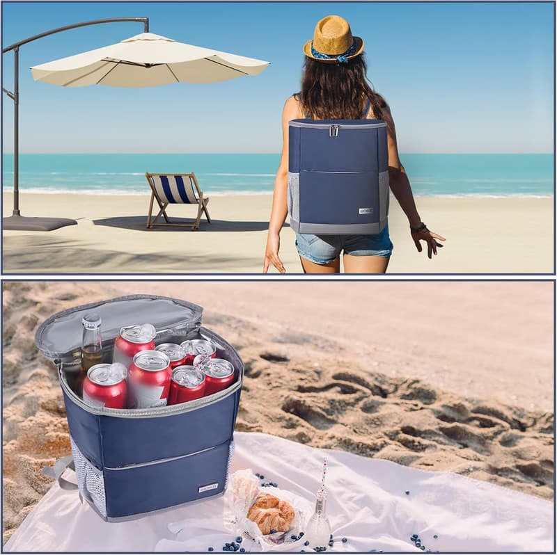 Insulated Waterproof Backpack Cooler for Travel & Camping
