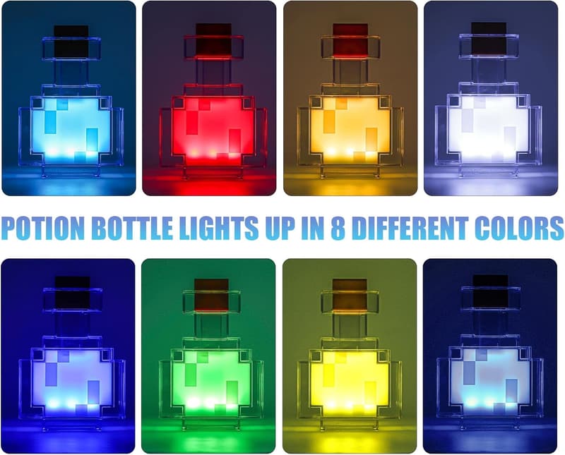 Color-Changing LED Potion Bottle Table Lamp for Home Decor