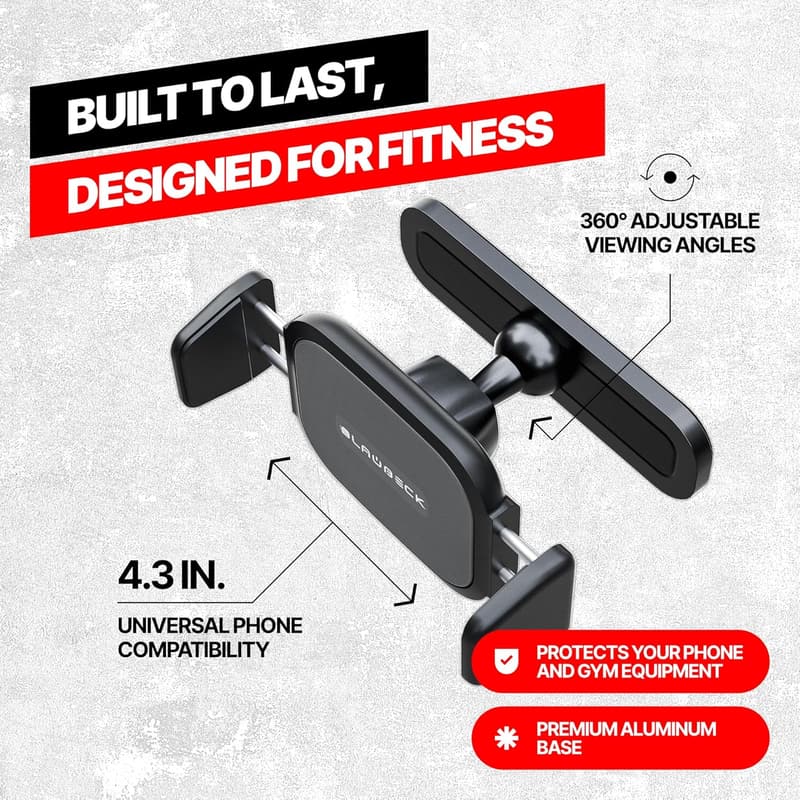 Magnetic Phone Holder for Gym Workouts and Home Use