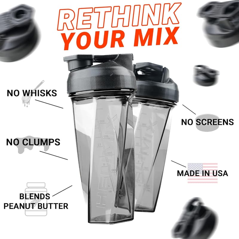 Portable 28oz Vortex Blender Shaker Bottle - USA Made
