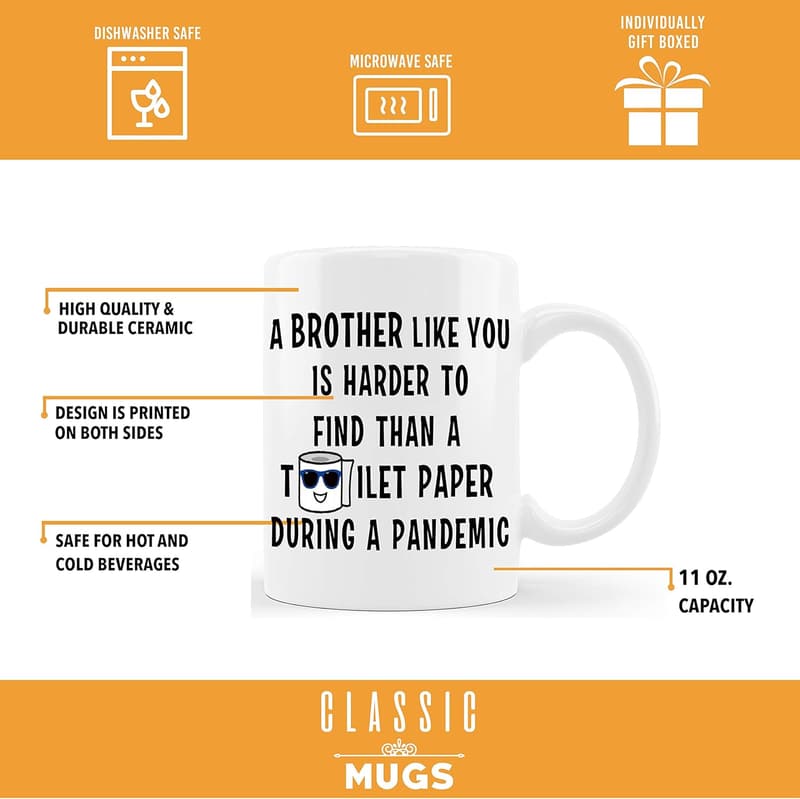 Funny Coffee Mug for Brother - Graduation Gift from Sister