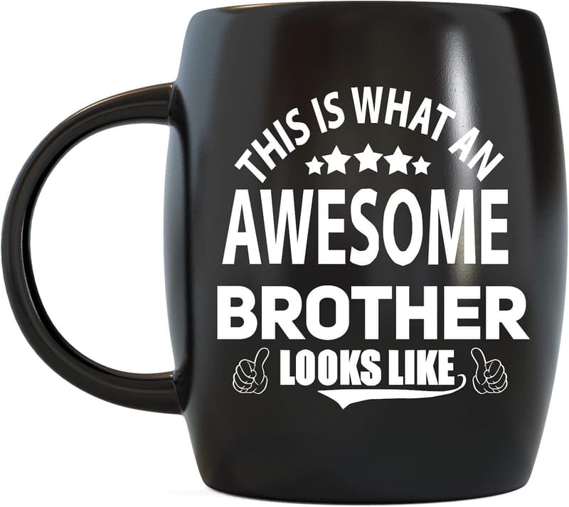 Awesome Brother Mug – Funny 16oz Coffee Gift for Him