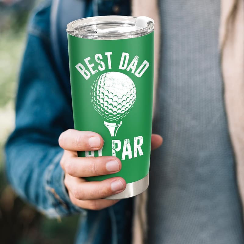 Father's Day Golf Tumbler for Dad - 20oz, Funny Gift