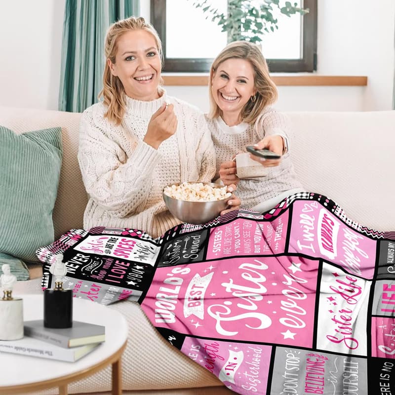 Sister Birthday Gift - Warm Throw Blanket (50