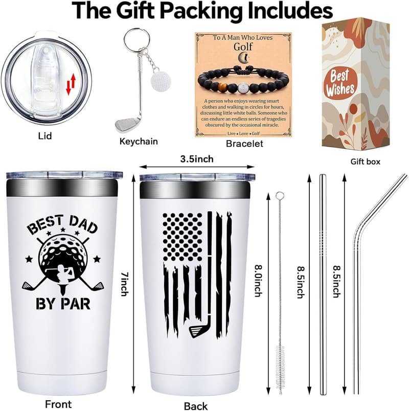 Father's Day 20oz Tumbler - Best Dad by Par Gift