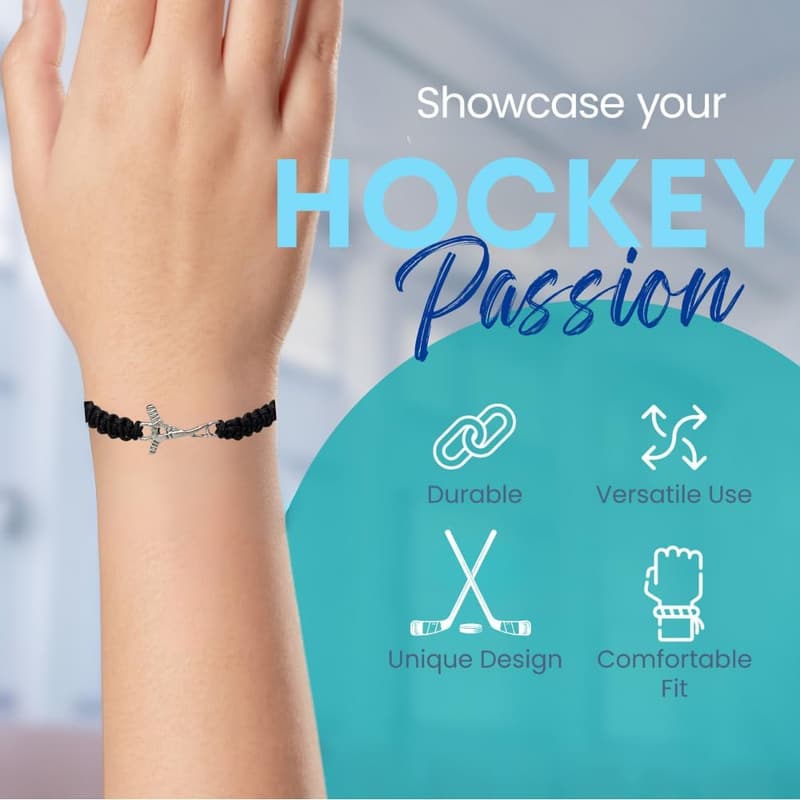 Hockey Bracelet for Players & Coaches - Sportybella Jewelry