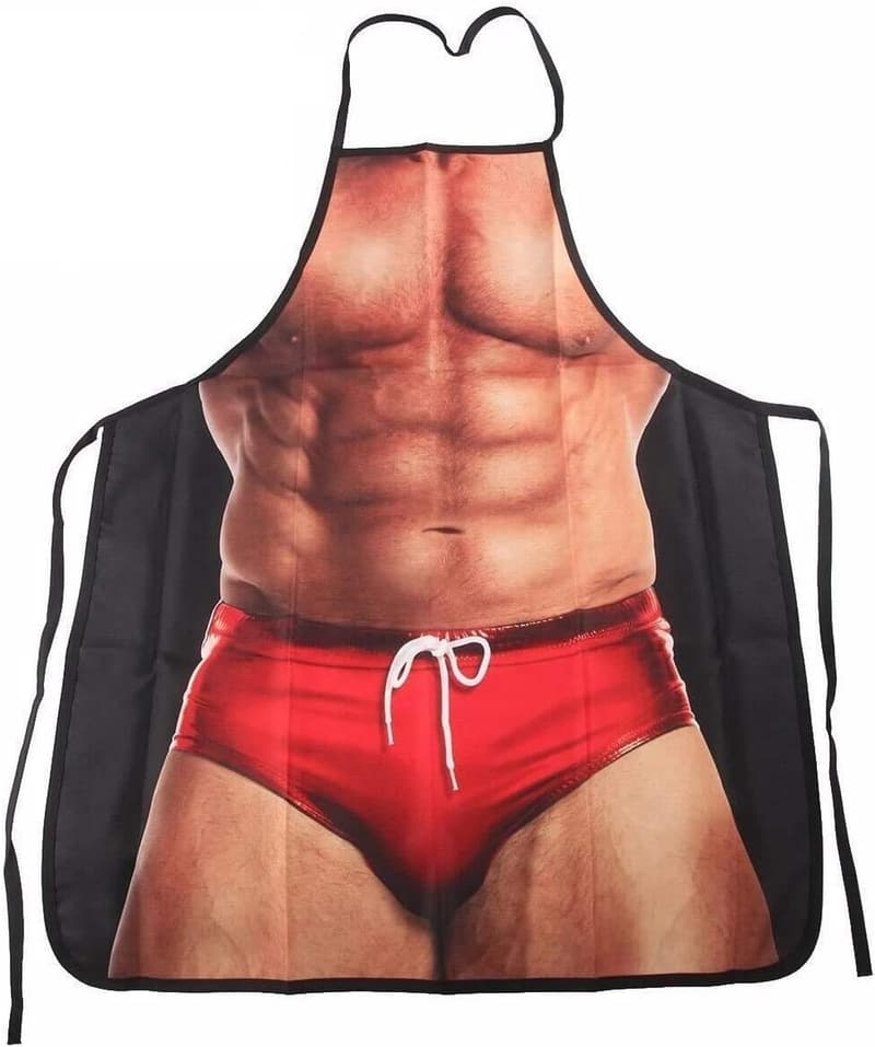 Grilling Party Apron - Funny Muscle Man Design Gift