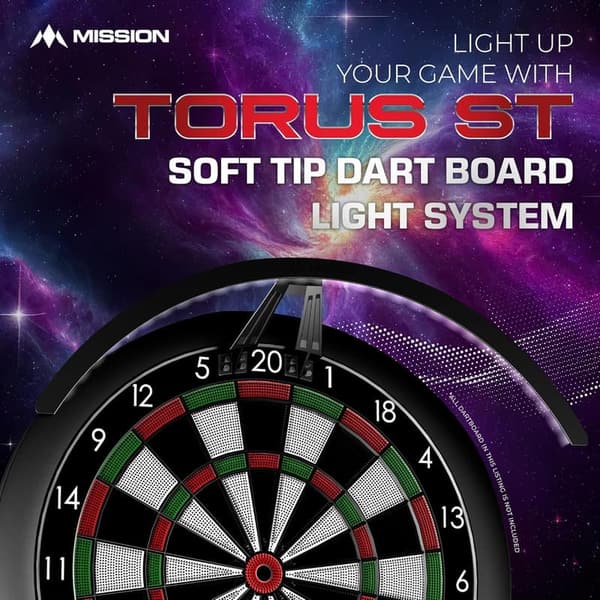 Dartboard LED Lighting System for Soft Tip Darts
