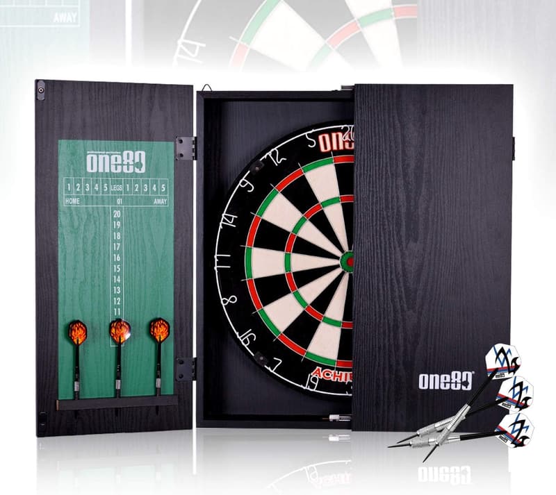 Multifunctional Dart Game Center with Double-Sided Dartboard