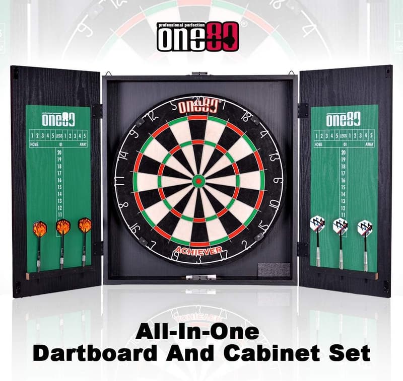 Multifunctional Dart Game Center with Double-Sided Dartboard