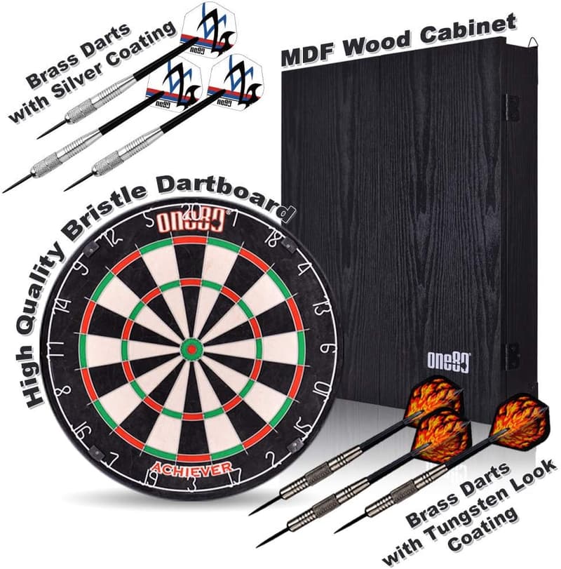 Multifunctional Dart Game Center with Double-Sided Dartboard