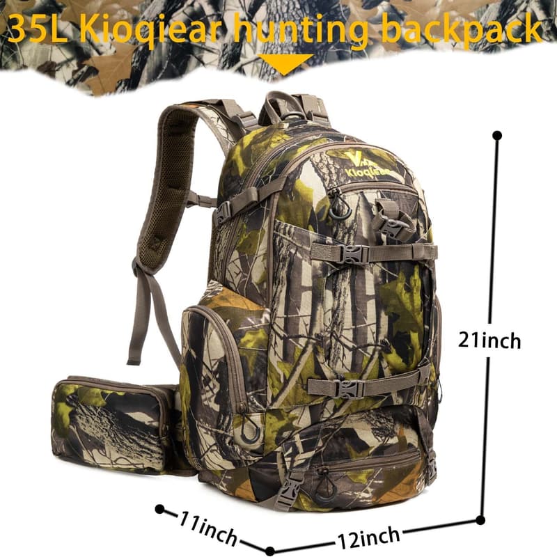 Durable Large Capacity Hunting Backpack with Rain Cover