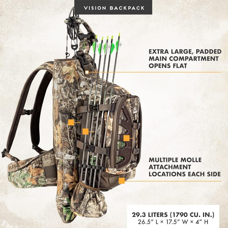 Camouflaged Vision Bow Pack for Hunting by Frogg Toggs