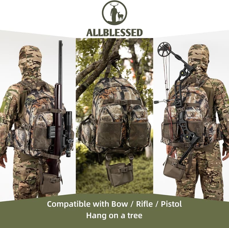 Waterproof Camo Hunting Backpack for Men - 35L