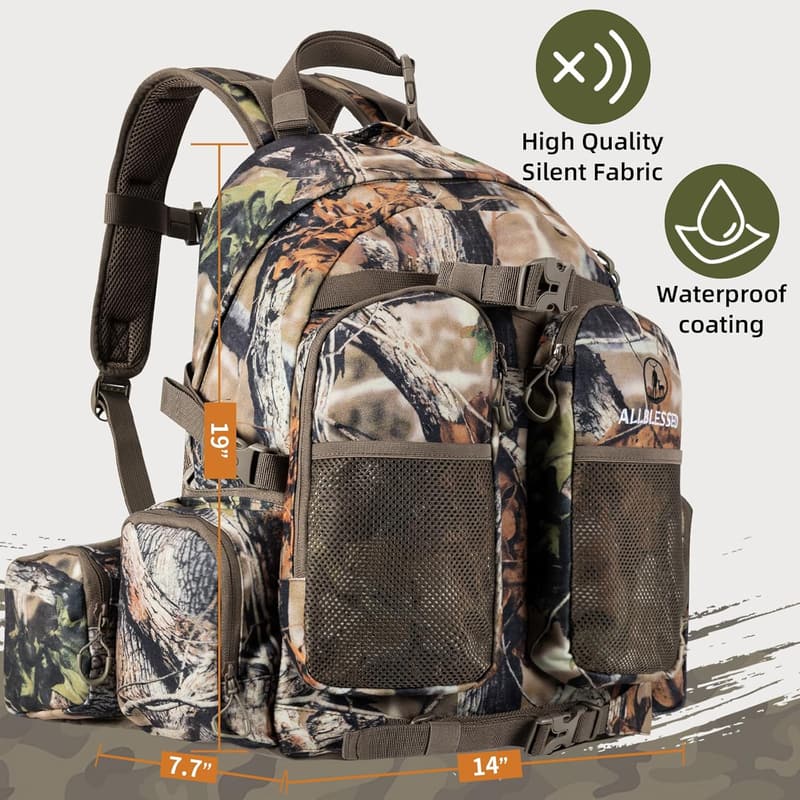Waterproof Camo Hunting Backpack for Men - 35L