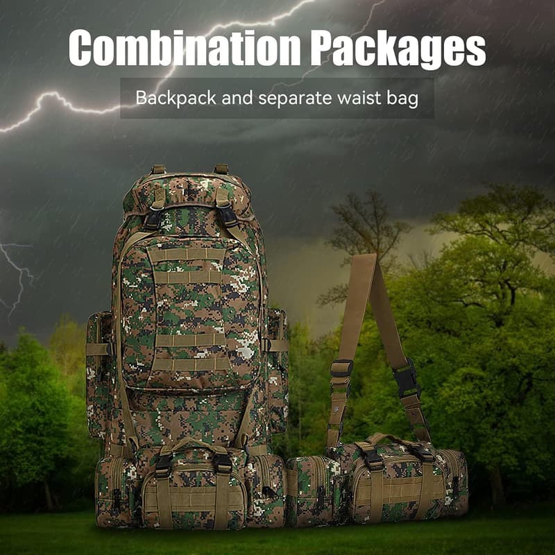 Waterproof Lightweight 100L Military Tactical Backpack