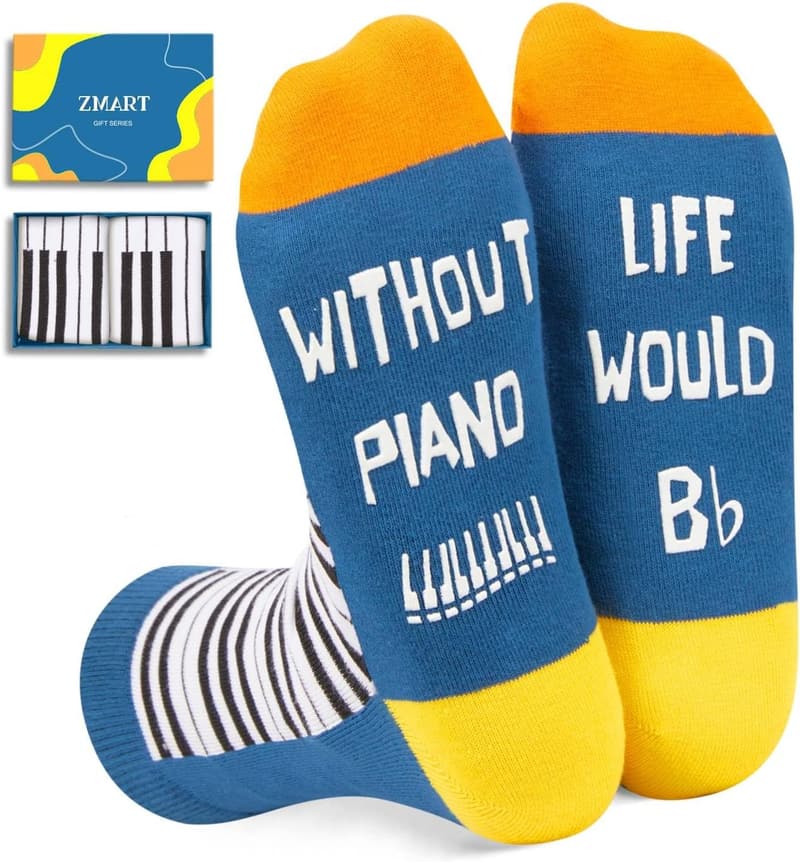 Funny Music Socks for Musicians - Gift for Teens & Adults