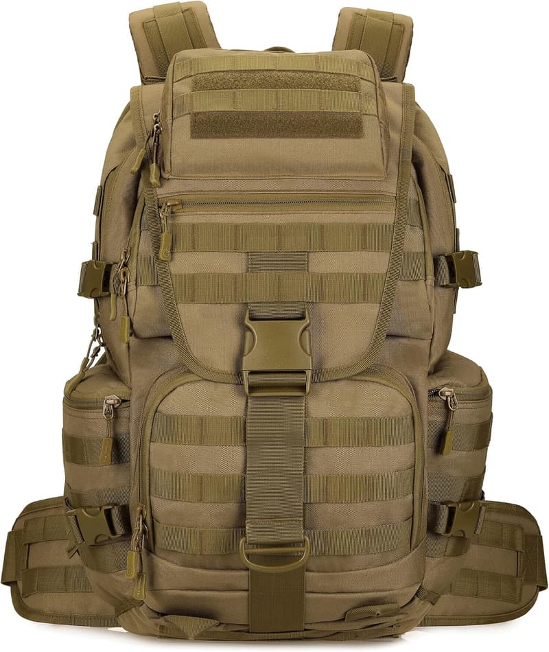 Large Waterproof Military Tactical Backpack - 3-Day Assault Pack