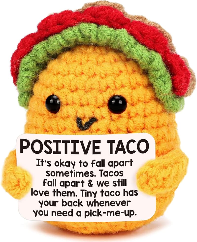 Inspirational Crochet Taco Support Animal Gift for Dad