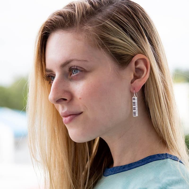 Piano Earrings for Women | Music-Themed Dangle Jewelry