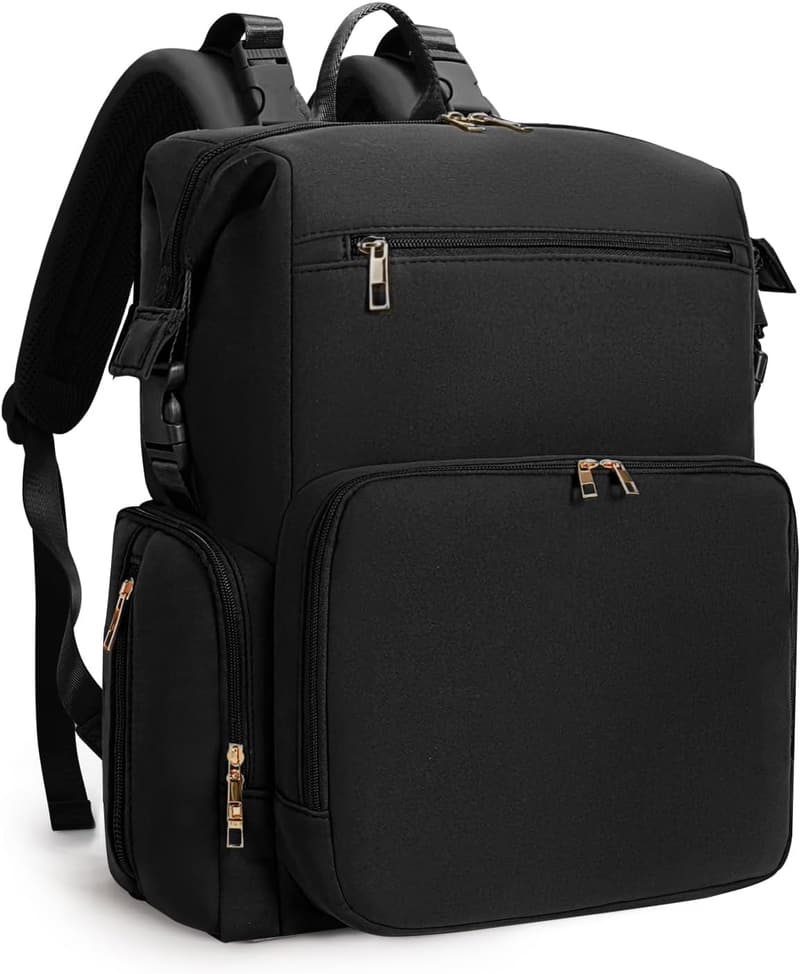 Large Diaper Bag Backpack with Changing Pad and Insulated Pockets