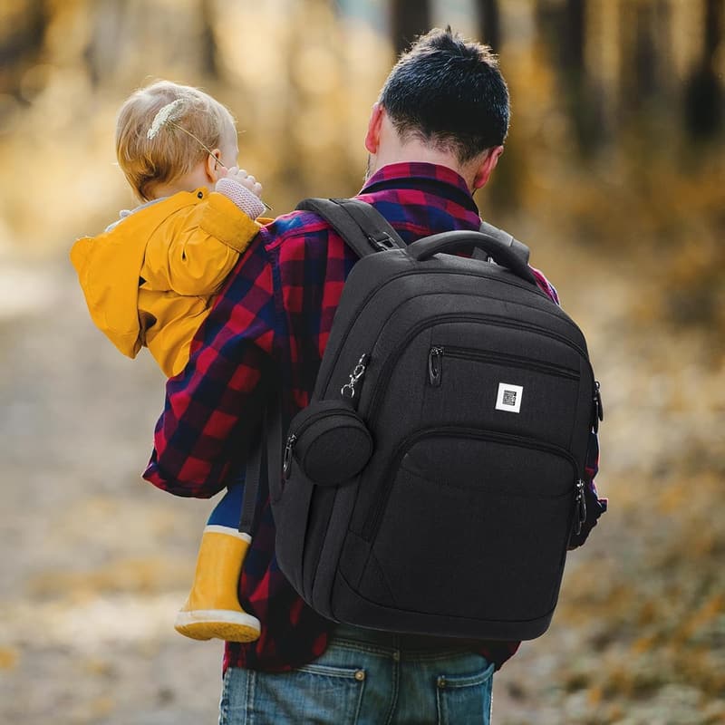 Baby Shower Gift: Multi-Functional Diaper Bag Backpack with Changing Pad