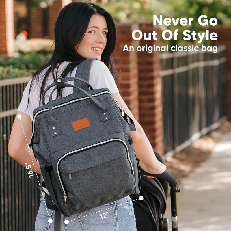 Multi-Functional Waterproof Baby Diaper Backpack for Parents