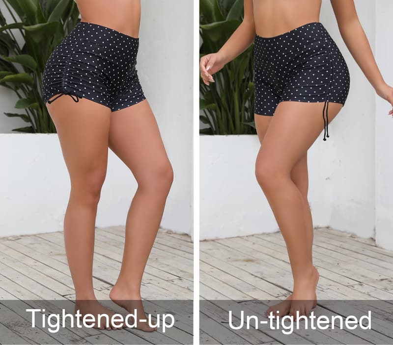 High Waisted Tummy Control Swim Shorts for Women