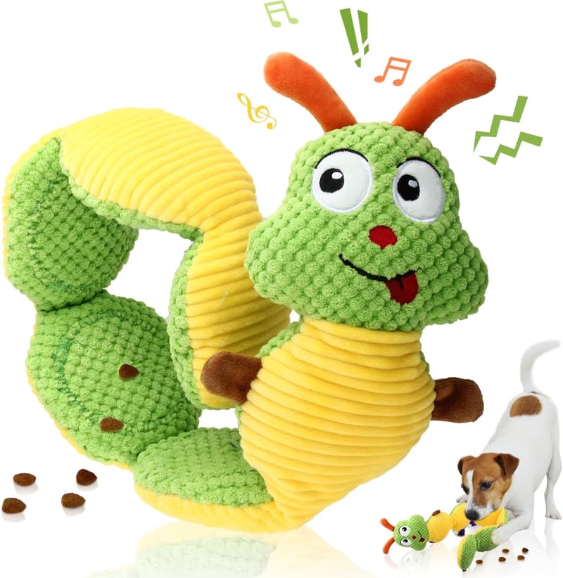 Interactive Snuffle Toy for Dogs - Caterpillar Treat Dispenser