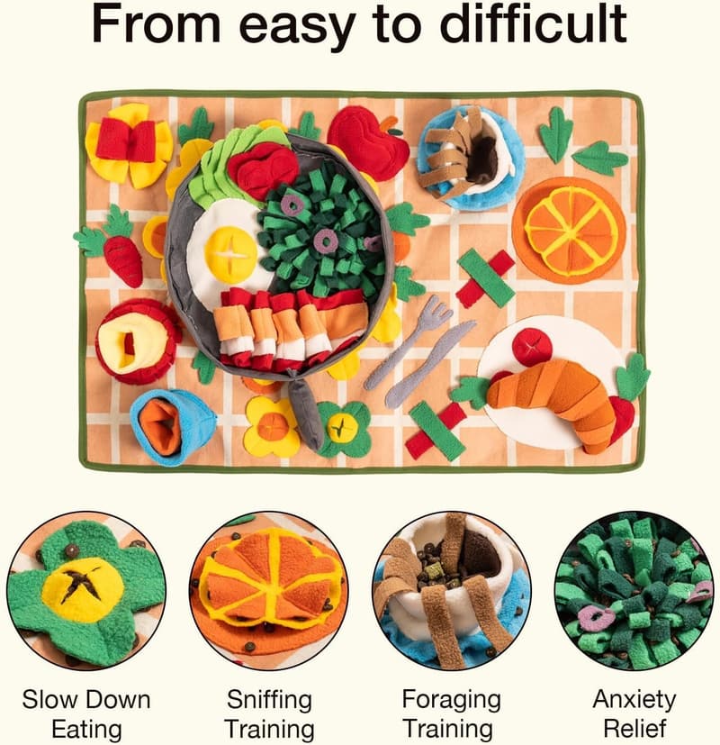 Interactive Snuffle Mat for Dogs - Medium Foraging & Feeding Solution